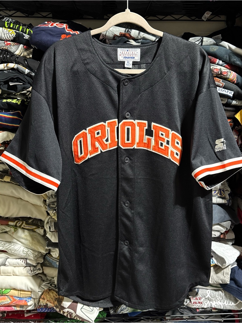 Vintage 90s Starter Baltimore Orioles Embroidered Jersey Size Xl